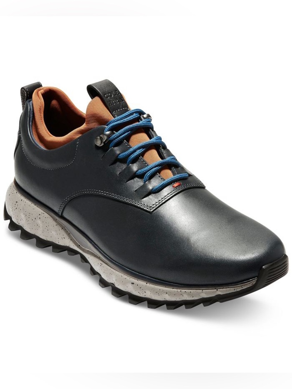 Cole Haan Men's “Grande Explore” Navy Leather Sneakers, SZ 11.5, Mint Condition